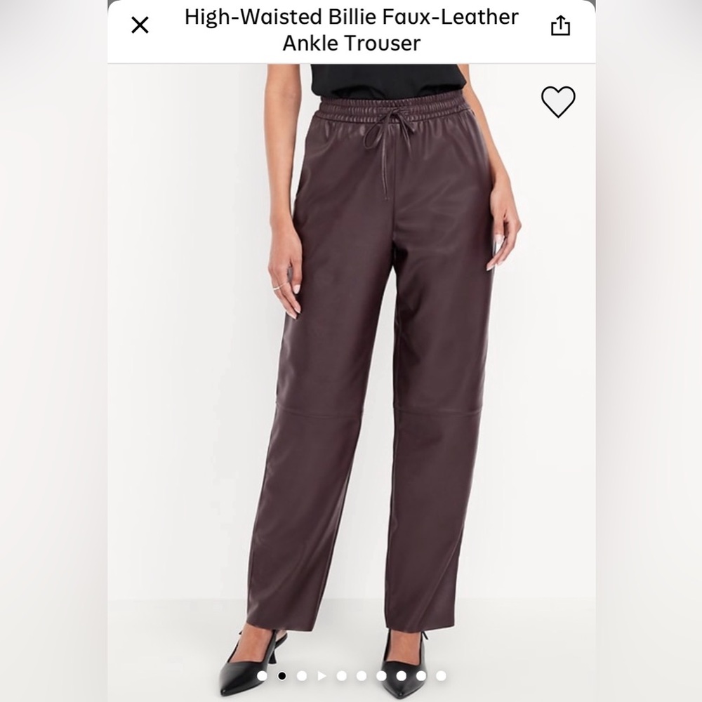Old Navy Faux Leather Trousers